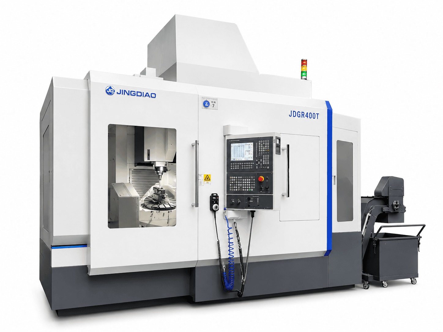5-axis CNC machining center for complex component geometry