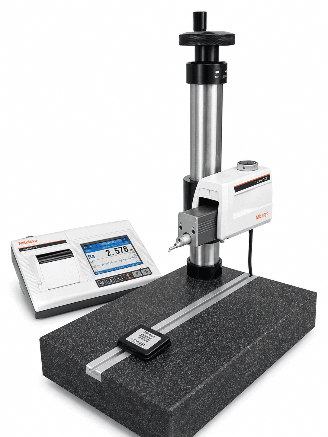 Surface roughness tester for evaluating machined finishes