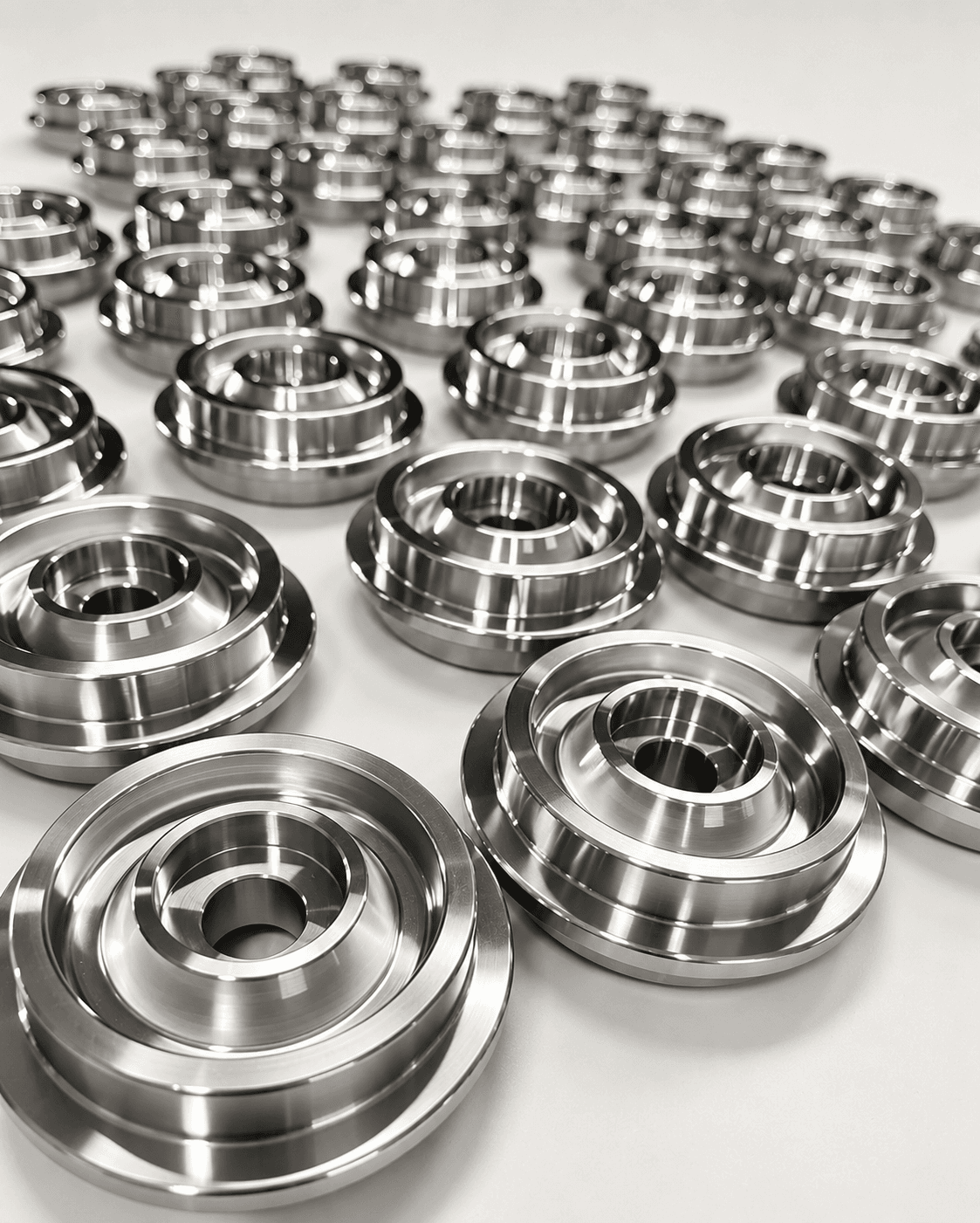 Batch-machined precision disc components