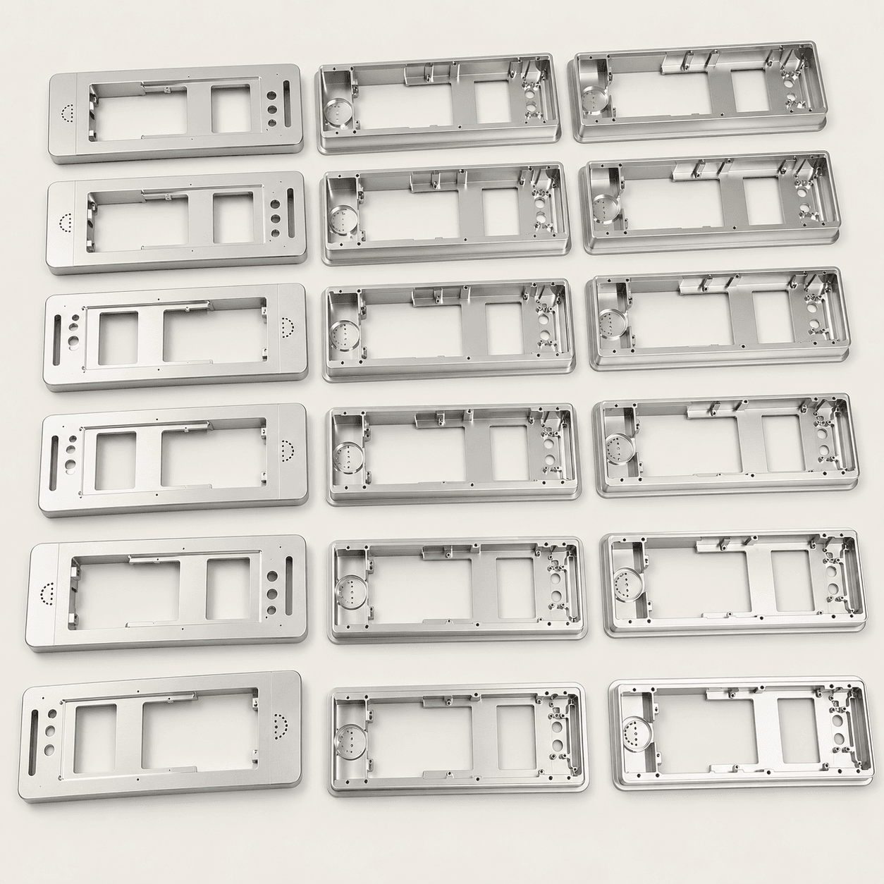 Precision machined aluminum enclosure components