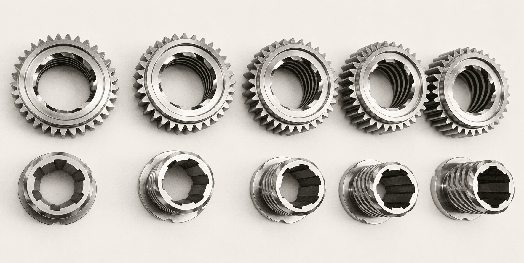Precision machined mechanical gear components