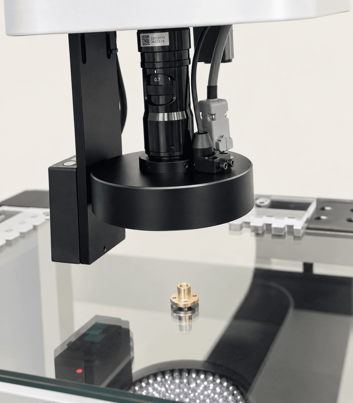 Vision measurement inspection of a precision component